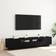 vidaXL Black Oak Cabinet 200 x 35 x 40 cm TV Bench