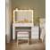 Vasagle RDT127W01 Cloud White Sminkbord 40x125cm