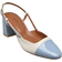 Jonak Dhapop - Sky Blue/Ecru