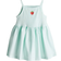 H&M Print Detail Dress - Light Turquoise/Strawberry (1285473001)