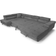 Sofiland Aller Dark Grey Sofa 345cm 2 Seater, 6 Seater