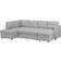Beliani Karrabo Light Gray Sofa 285cm 4 Seater