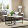 Homcom Modern White Coffee Table 52x45cm 2pcs