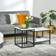 Homcom Modern White Coffee Table 52x45cm 2pcs