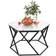 Homcom Modern High Gloss Marble Coffee Table 70x81cm