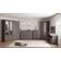 SECONIQUE Nevada Black Wood Grain Wardrobe 154x182.5cm