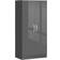 Homcom Modern High Gloss Grey Wardrobe 76x160cm