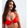 New Look Swirl Trim Bikini Top - Red