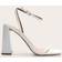 PrettyLittleThing Square Toe High Block Heeled Sandals - White