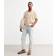 New Look Men's Stone Relaxed Linen Blend Shirt - S