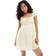 New Look Women's Floral Print Milkmaid Mini Dress - Yellow