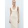 Mango Compact Knit Scoop Neck Midi Dress - Buttermilk Yellow