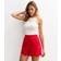 New Look Women's Embroidered Shorts - Red