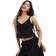 New Look Women's Broderie Anglaise Lace Up Tie Cami Top - Black
