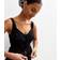 New Look Women's Broderie Anglaise Lace Up Tie Cami Top - Black