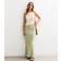 New Look Women's Blend Bias Cut Midi Skirt - Light Green
