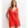 New Look Women's Red Crinkle Texture Sleeveless Playsuit - Red