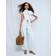 River Island Ribbat Linne Med Knäppning - Vitt
