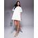 River Island Collared Denim Shirt Dress - White