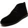 Off The Hook Sahara Suede Leather Casual Lace-Up Chukka Boots - Black