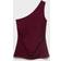 Mango Asymmetrical Draped Top Dam Långärmade Blusar - Vinröd