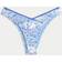 Hollister Blåblommig Bikiniunderdel I Cheeky-Modell Med Hög Benskärning - Blåblommig