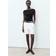 Mango Sculpt Backless Tee With Cap Sleeve - Black