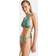 Tala Halter Plunge Gold Ring Bikini Top - Teal