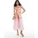 River Island 3D Floral Midi Dress - Pink