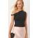 Gina Tricot Asymmetric Top - Svart