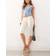 Monki Stretch Capri Pants - Off White
