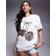 River Island Leopard Print Cherry Boyfriend T-shirt - White