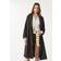 Stradivarius Long Trench Coat - Black