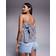 River Island Womens Back Peplum Cami Top - Blue Stripe