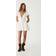Stradivarius Balloon Mini Dress With Short Sleeves - White