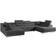 MKS Meble Gustaw U Upholstered Dark Grey Sofa 340cm 6 Seater