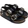 Birkenstock Milano Big Buckle Natural Leather Patent - High Shine Black