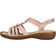 Rieker Stretch Strappy Sandals - Dusky Pink