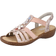 Rieker Stretch Strappy Sandals - Dusky Pink