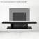 Homcom Wall Mounted Media Black TV Bench 105x18cm