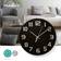 Nedis CLWA006GL30 Black Väggklocka 30cm
