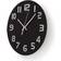 Nedis CLWA006GL30 Black Väggklocka 30cm