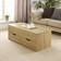 Home Source Lift Up Top Oak Effect Coffee Table 50x115cm