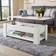 Home Source Orlando Lift Up Storage White Coffee Table 50x100cm