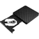 External Optical Drive USB 3.0 DVD Burner CD Burner Player Support One-button Recording Wide Black