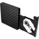 External Optical Drive USB 3.0 DVD Burner CD Burner Player Support One-button Recording Wide Black