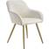 tectake Marilyn Cream/Gold Kitchen Chair 82cm