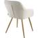 tectake Marilyn Cream/Gold Kitchen Chair 82cm