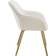 tectake Marilyn Cream/Gold Kitchen Chair 82cm