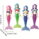 Shein 4pcs PVC Material Random Color Mermaid Tails, 5.1in Length, Diving & Swimming Pool Sports Accessories
